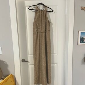 Bisou Bisou Brown Halter Maxi Dress